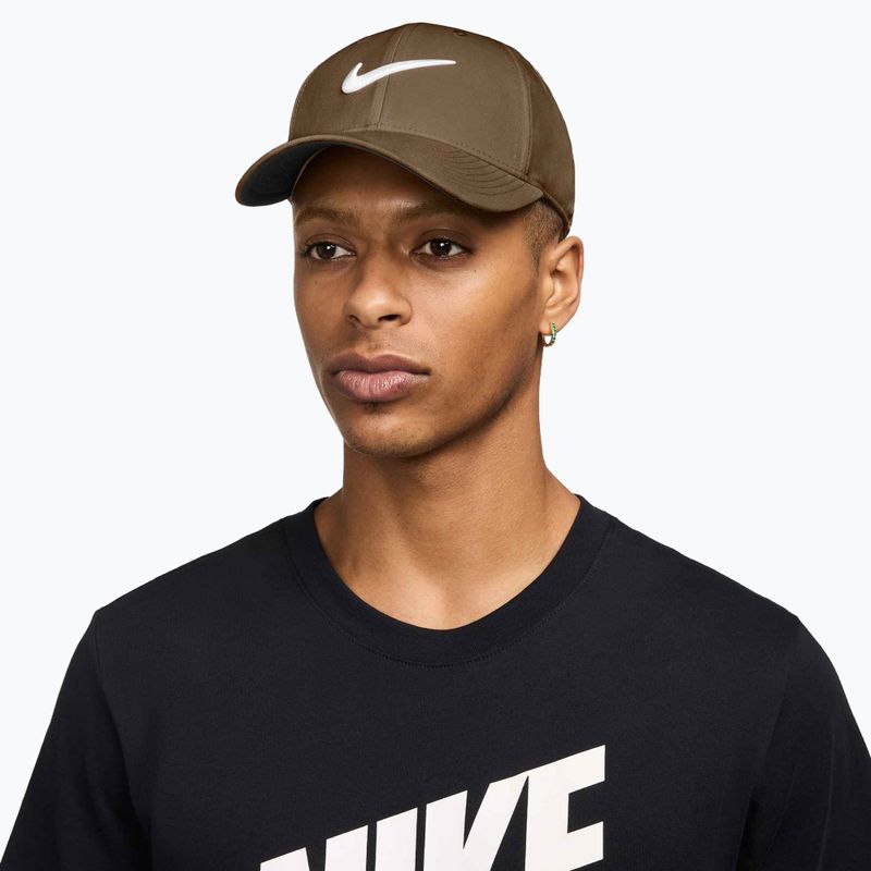 Nike Dri-FIT Club бейзболна шапка мъх кафяво/бяло