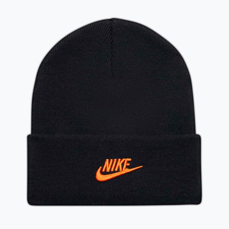 Детска зимна шапка Nike Peak black/safety orange