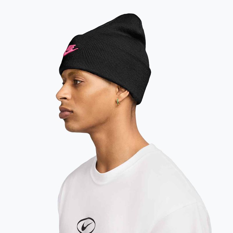 Мъжка зимна шапка Nike Peak Futura Beanie black/pinksicle 4
