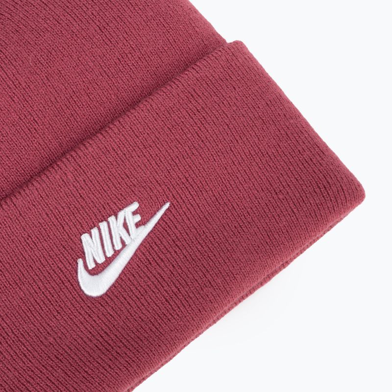 Мъжка зимна шапка Nike Peak Futura Beanie sweet beet/white 3