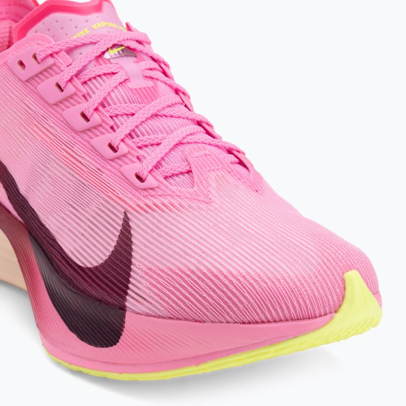Дамски обувки за бягане Nike Vaporfly 4 pink spell/hyper pink/volt ice/bordeaux 7