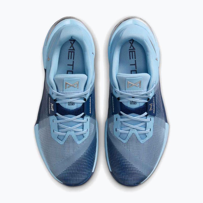 Обувки за вдигане на тежести Nike Metcon 10 women's psychic blue/blue void/metallic silver 13