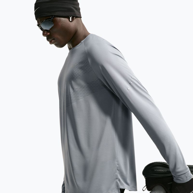 Мъжка блуза за бягане с дълъг ръкав Nike Stride Dri-Fit ADV Smoke Grey 6