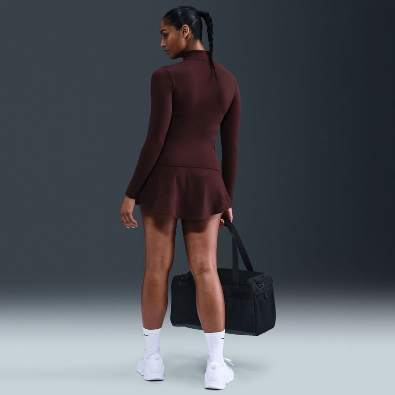 Дамски суитшърт за тренировка Nike One Fitted Dri-Fit Full-Zip burgundy crush/white 7