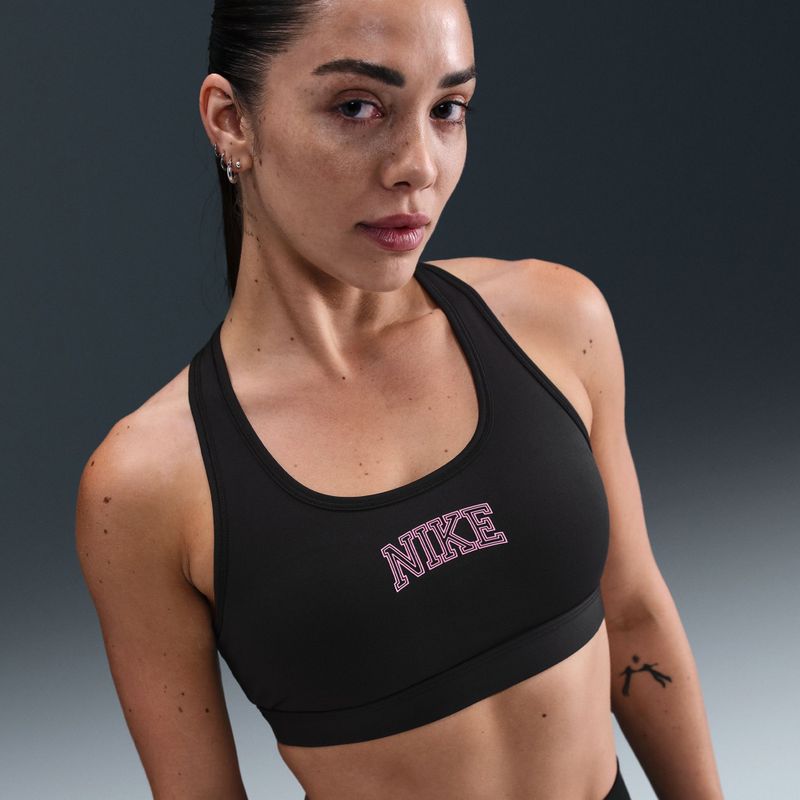 Спортен сутиен Nike Swoosh Medium Support black 8