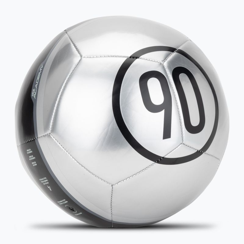 Футболна топка Nike Academy T90 Metallic '26 metallic silver/black/black размер 4 2