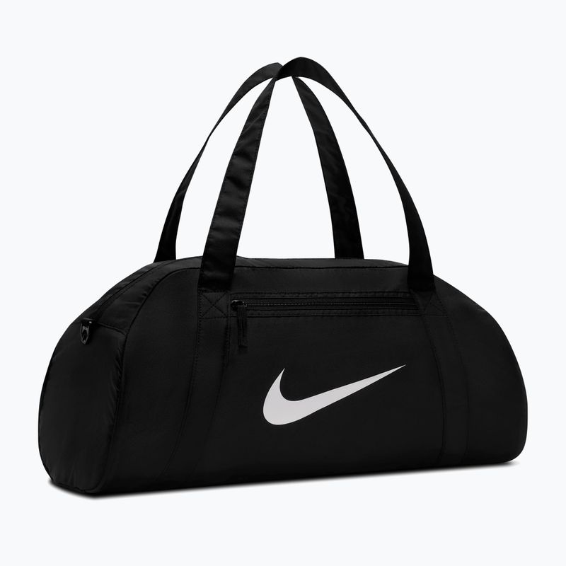 Дамска чанта за тренировки Nike Gym Club 24 l black/black/white 2