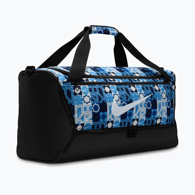 Чанта за тренировки Nike Brasilia 9.5 Aop 60 l university blue/black/white 2