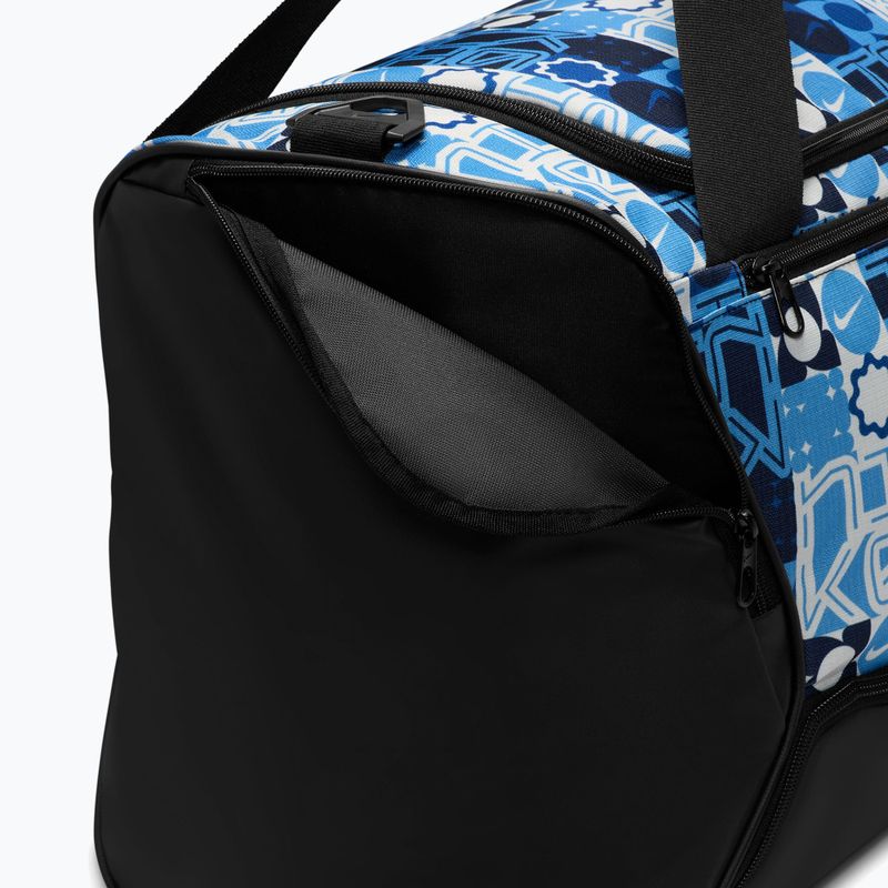 Чанта за тренировки Nike Brasilia 9.5 Aop 60 l university blue/black/white 9