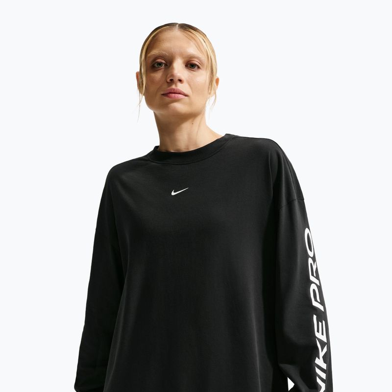 Дамска блуза с дълъг ръкав Nike Dri-Fit black/white 4