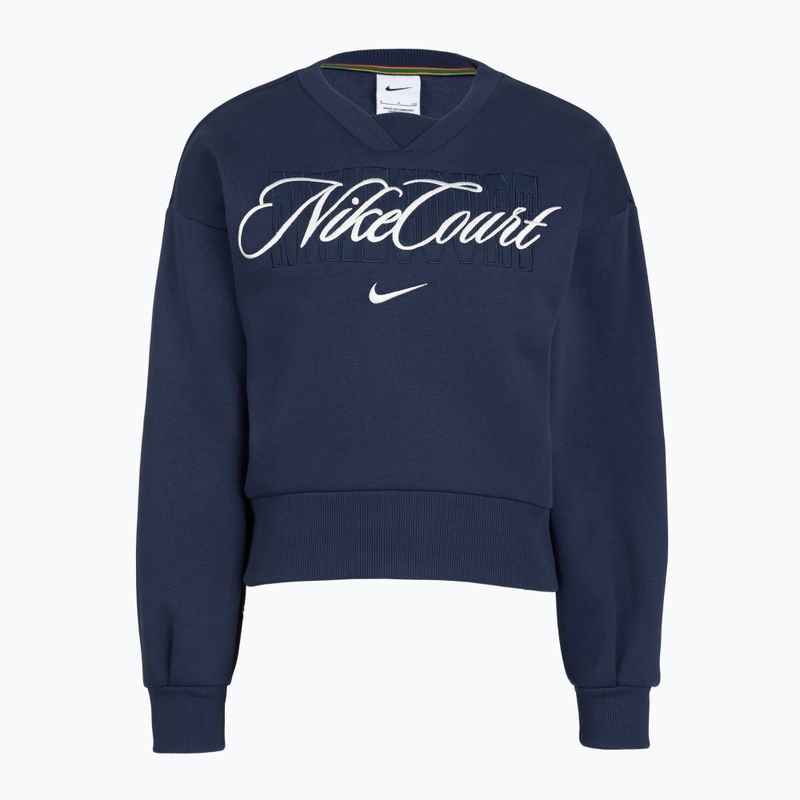 Дамски суитшърт Nike Court Collection French Terry Crew Neck navy blue/sailor blue 4