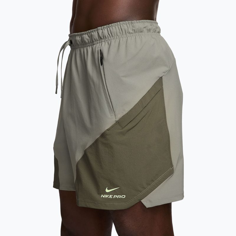 Мъжки шорти Nike Pro Training Dri-Fit 6“ light green/medium olive/light green 3