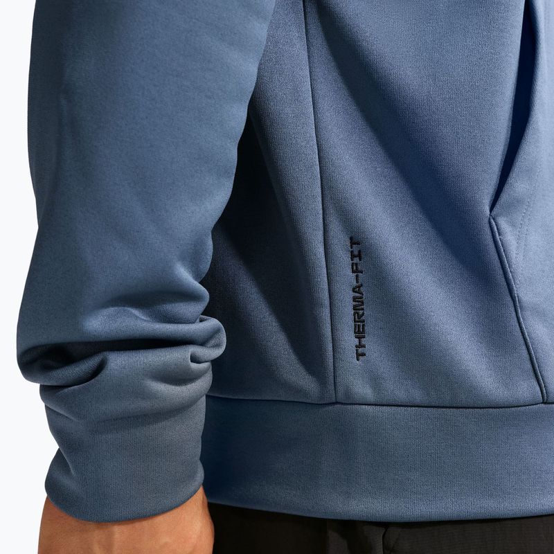 Мъжки суитшърт за тренировка Nike Therma Fit Full-Zip diffused blue/diffused blue/black 5