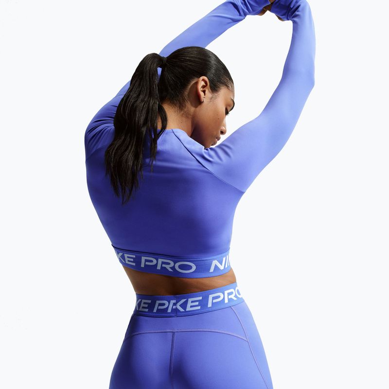 Дамски шорти Nike Pro Mid-Rise Biker 3" sapphire/white 4