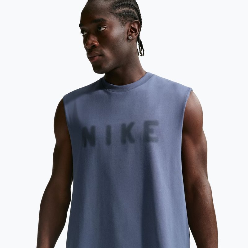 Мъжка тренировъчна тениска Nike Athletic Club Dri-Fit diffused blue/diffused blue 4
