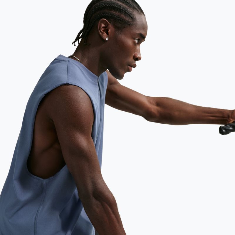 Мъжка тренировъчна тениска Nike Athletic Club Dri-Fit diffused blue/diffused blue 5