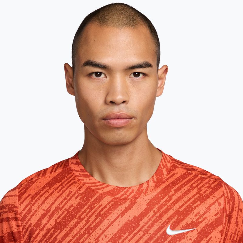 Мъжка фланелка за тенис Nike Court Dri-Fit Victory Print turf orange/white 3