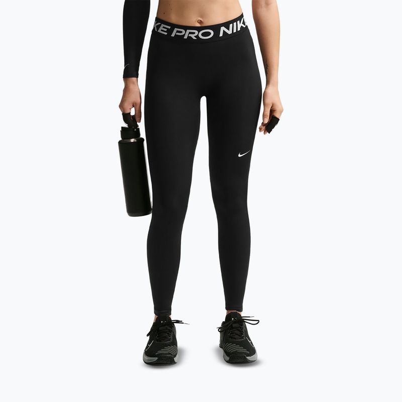 Дамски клин Nike Pro Mid-Rise Full black/white