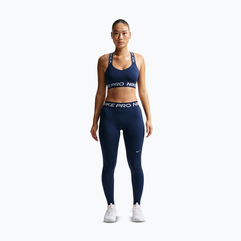 Дамски клин Nike Pro Mid-Rise Full midnight navy/white 2