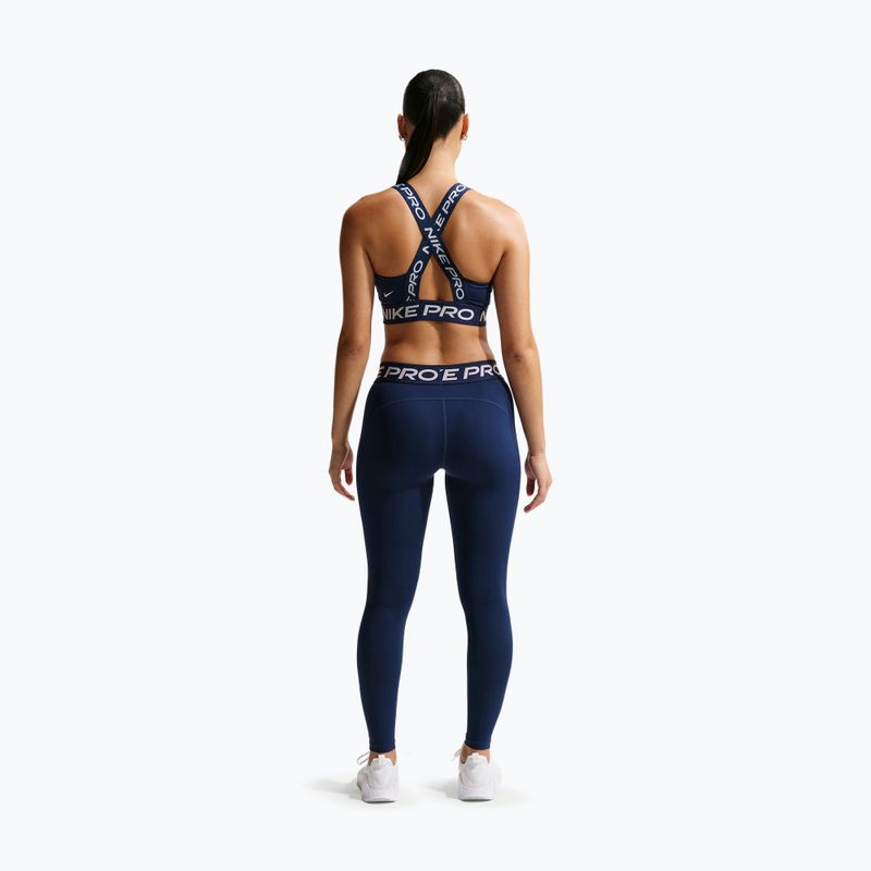 Дамски клин Nike Pro Mid-Rise Full midnight navy/white 3