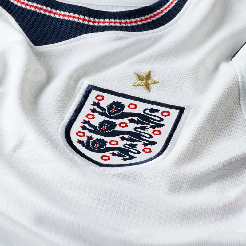 Мъжка футболна фланелка Nike England 2026 Stadium Home white/speed red/obsidian/obsidian 9