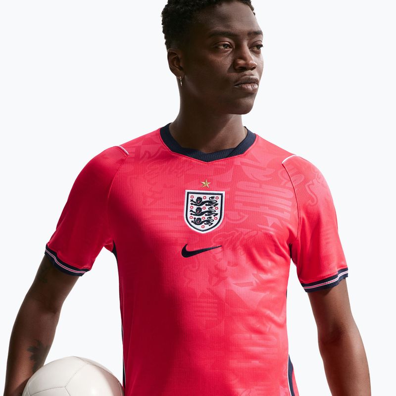 Мъжка футболна фланелка Nike England 2026 Stadium Away speed red/obsidian/white/obsidian 4