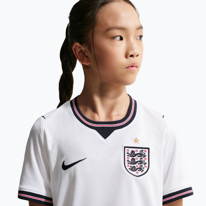 Детска футболна тениска Nike England 2026 Stadium Home white/speed red/obsidian/obsidian 7