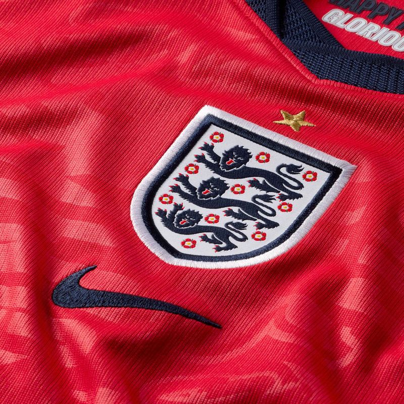 Детска футболна тениска Nike England 2026 Stadium Away speed red/obsidian/white/obsidian 3