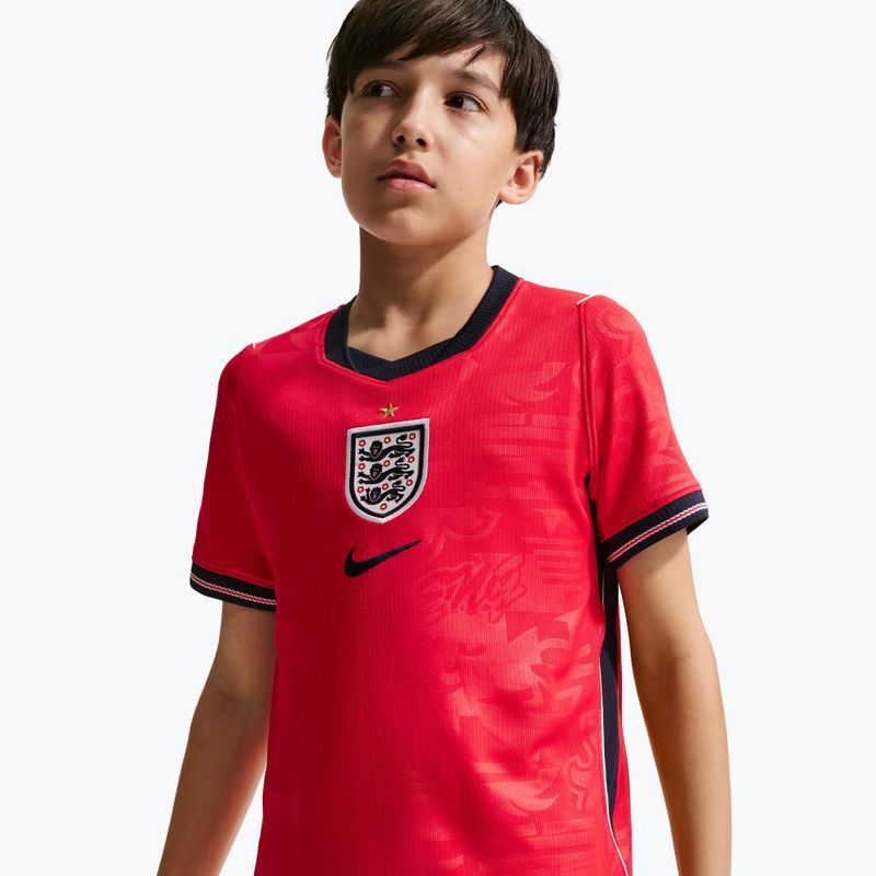 Детска футболна тениска Nike England 2026 Stadium Away speed red/obsidian/white/obsidian 8
