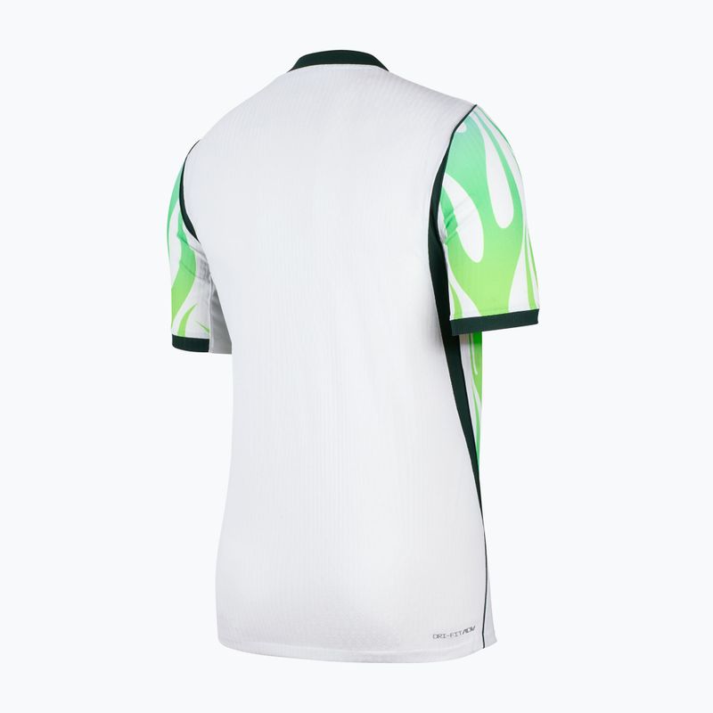 Мъжка футболна фланелка Nike Nigeria 2026/27 Match Away white/green glow/black 2