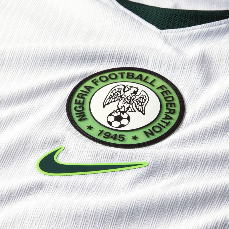 Мъжка футболна фланелка Nike Nigeria 2026/27 Match Away white/green glow/black 3