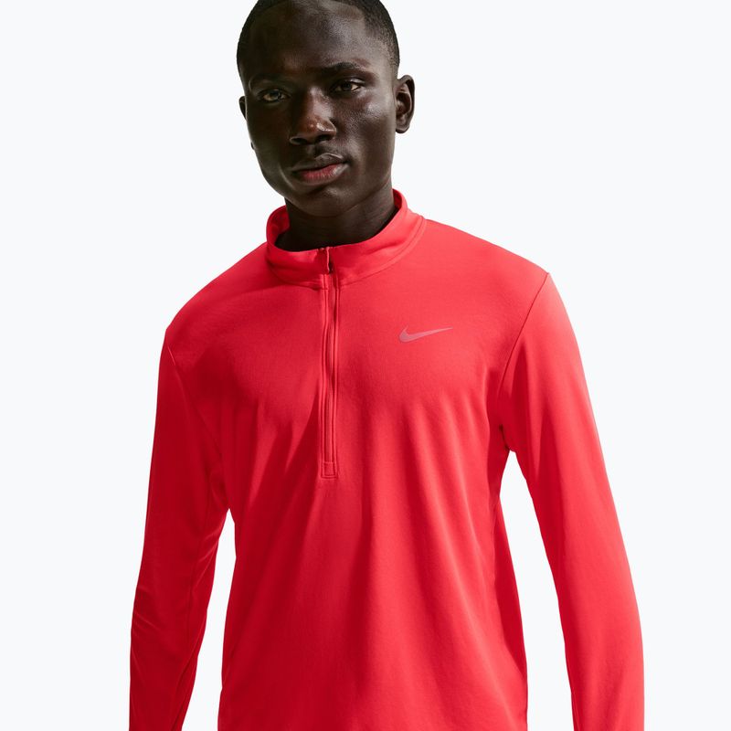 Мъжки суитшърт за бягане Nike Pacer Dri-Fit 1/2 Zip bright red