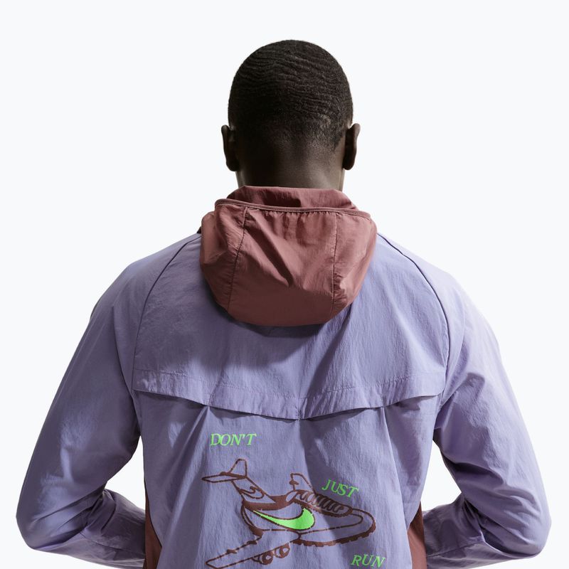 Mъжко яке за бягане Nike Fly Nike Stride iron purple/tattoo 4