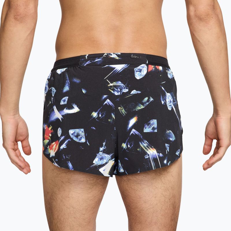 Мъжки шорти за бягане Nike AeroSwift Dri-Fit ADV Brief Lined 2" black/laser orange 2