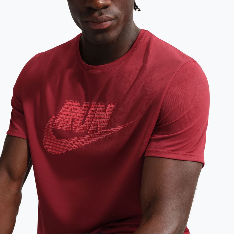 Мъжка тениска за бягане Nike Miler Dri-Fit UV team crimson/light crimson 4