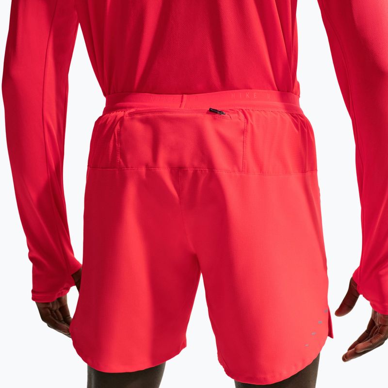 Мъжки шорти за бягане Nike Stride Dri-Fit Brief-Lined 7" light crimson 4