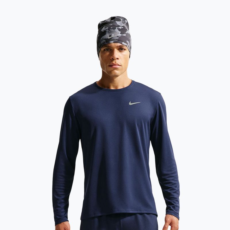 Мъжка блуза с дълъг ръкав за бягане Nike Miler Dri-Fit UV midnight navy