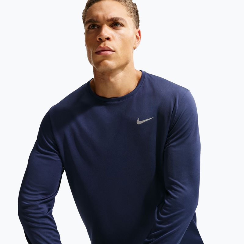 Мъжка блуза с дълъг ръкав за бягане Nike Miler Dri-Fit UV midnight navy 6