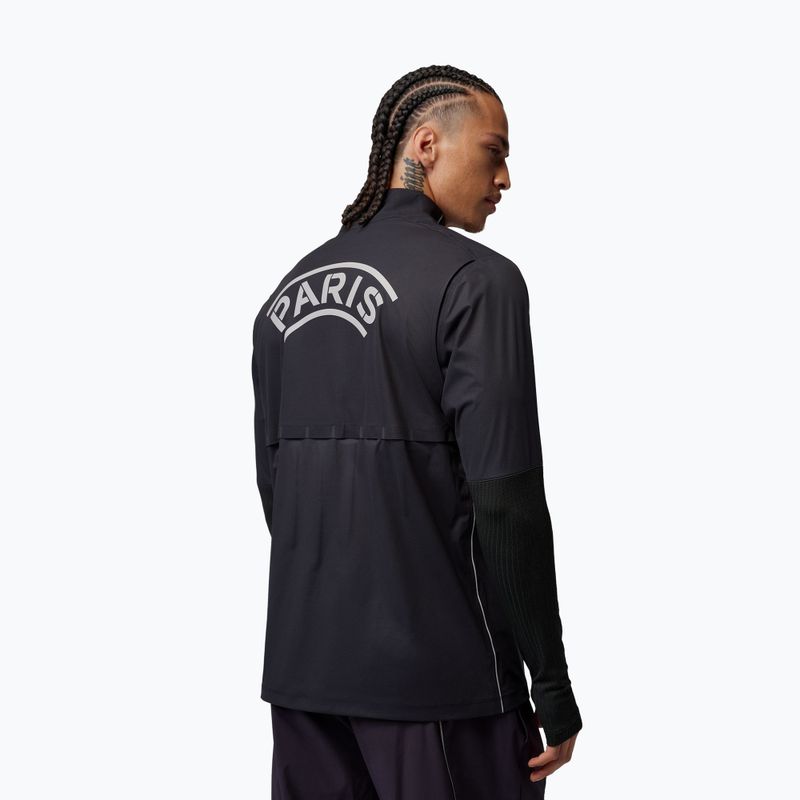 Мъжка футболна блуза с дълъг ръкав Nike Paris Saint-Germain Strike Elite SE Aerogami Shell Top black/black/atmosphere grey 3