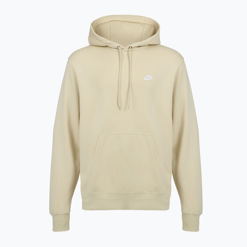 Мъжки суитшърт Nike Club French Terry Pullover Hoodie light khaki/light khaki/white 6