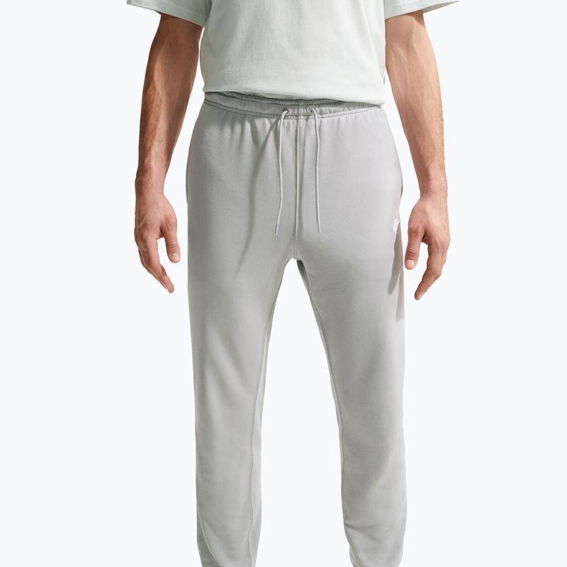 Mъжки панталони Nike Club French Terry Joggers light smoke grey/light smoke grey/white 4
