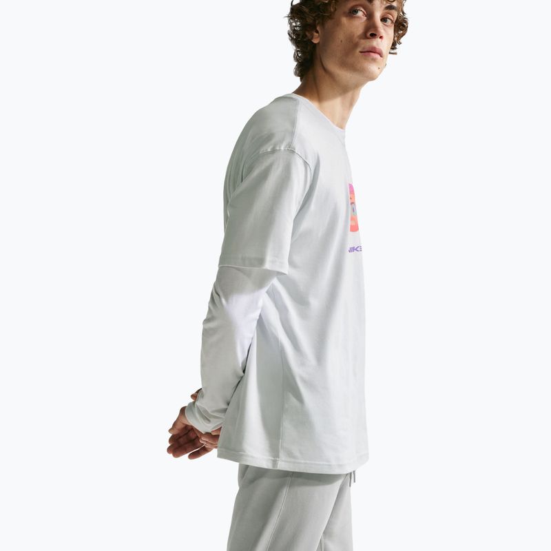 Mъжки панталони Nike Club French Terry Joggers light smoke grey/light smoke grey/white 6