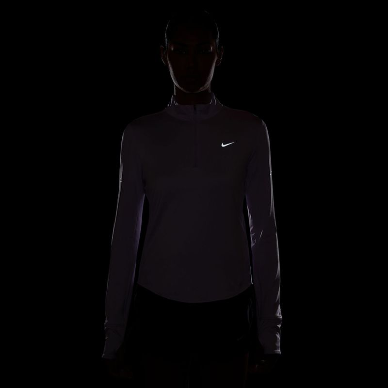 Дамска блуза с дълъг ръкав за бягане Nike Swift Dri-Fit UV 1/4-Zip violet mist 4