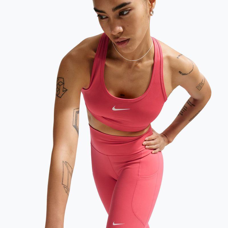 Спортен сутиен Nike Swoosh Medium Support Training Bra sea coral/white 4