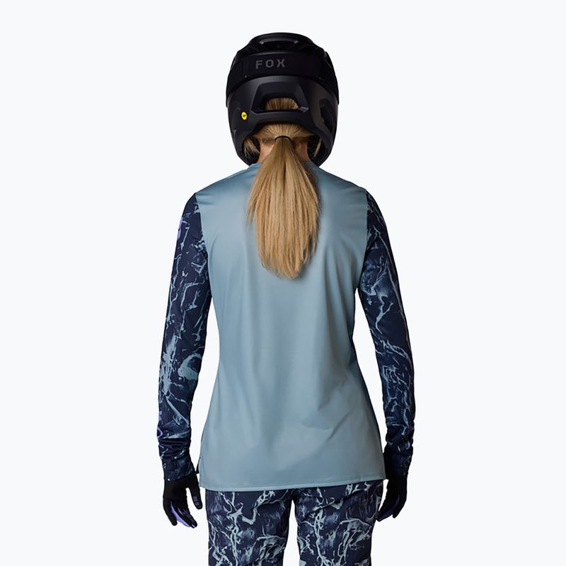 Дамска блуза с дълъг ръкав за колоездене Fox Racing Ranger Image Print arctic blue 2