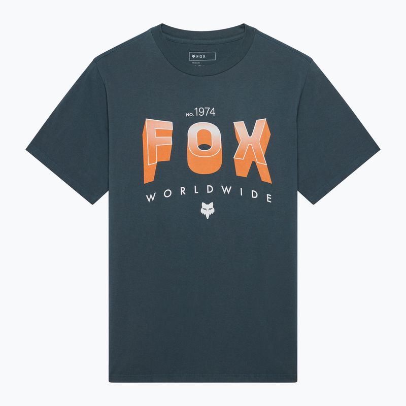 Мъжка тениска Fox Racing Block 195 Original deep cobalt