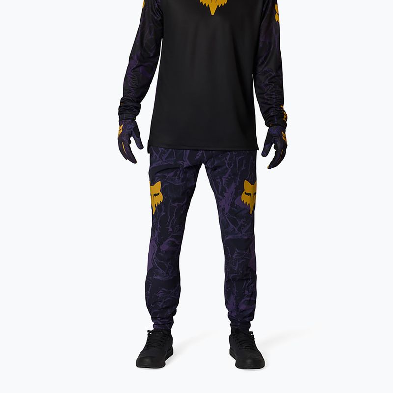Мъжки панталони за колоездене Fox Racing Ranger Image Print plum