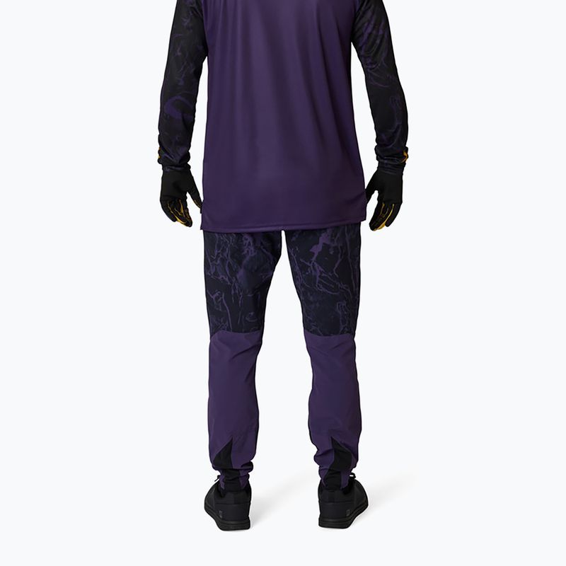 Детска блуза с дълъг ръкав за колоездене Fox Racing Ranger Image Print Jr plum 2