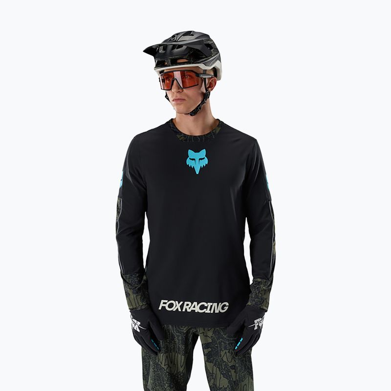 Мъжка велосипедна блуза с дълъг ръкав Fox Racing Defend Thermal Lunar black