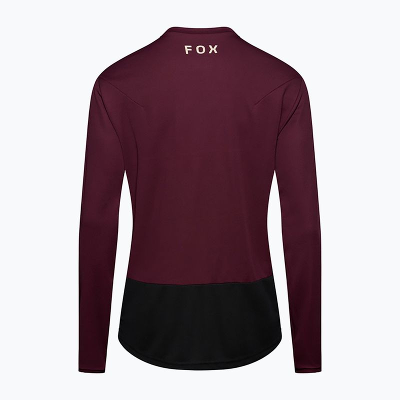 Мъжка велосипедна блуза с дълъг ръкав Fox Racing Ranger Fox Head LS dark maroon 6